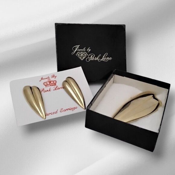 Park Lane Bold Earrings & Brooch Matching Set in Goldtone Metal - Picture 1 of 5